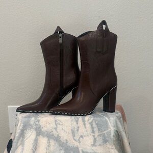 NIB brown booties